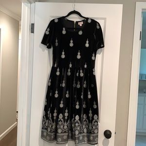 LuLaRoe Black Elegant Amelia Dress